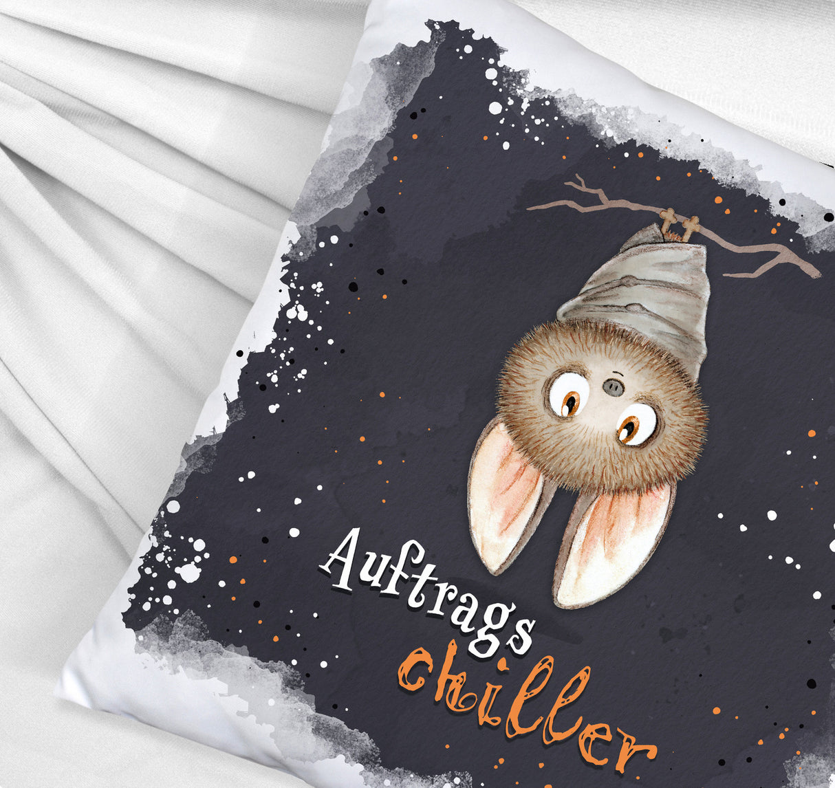 Auftragschiller Kissen mit niedlicher Fledermaus