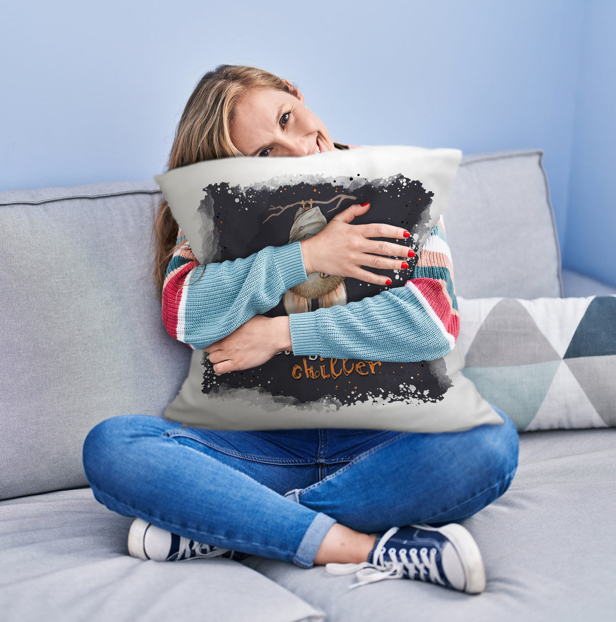 Auftragschiller Kissen mit niedlicher Fledermaus