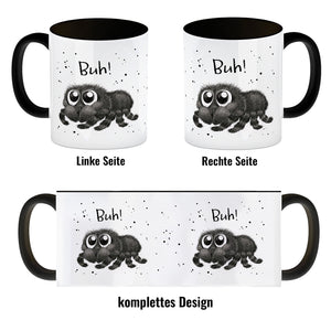 Buh! Flauschige Spinne Kaffeebecher
