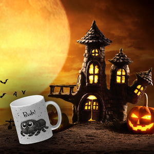 Buh! Flauschige Spinne Kaffeebecher