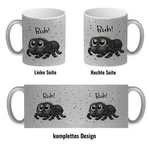 Buh! Flauschige Spinne Kaffeebecher