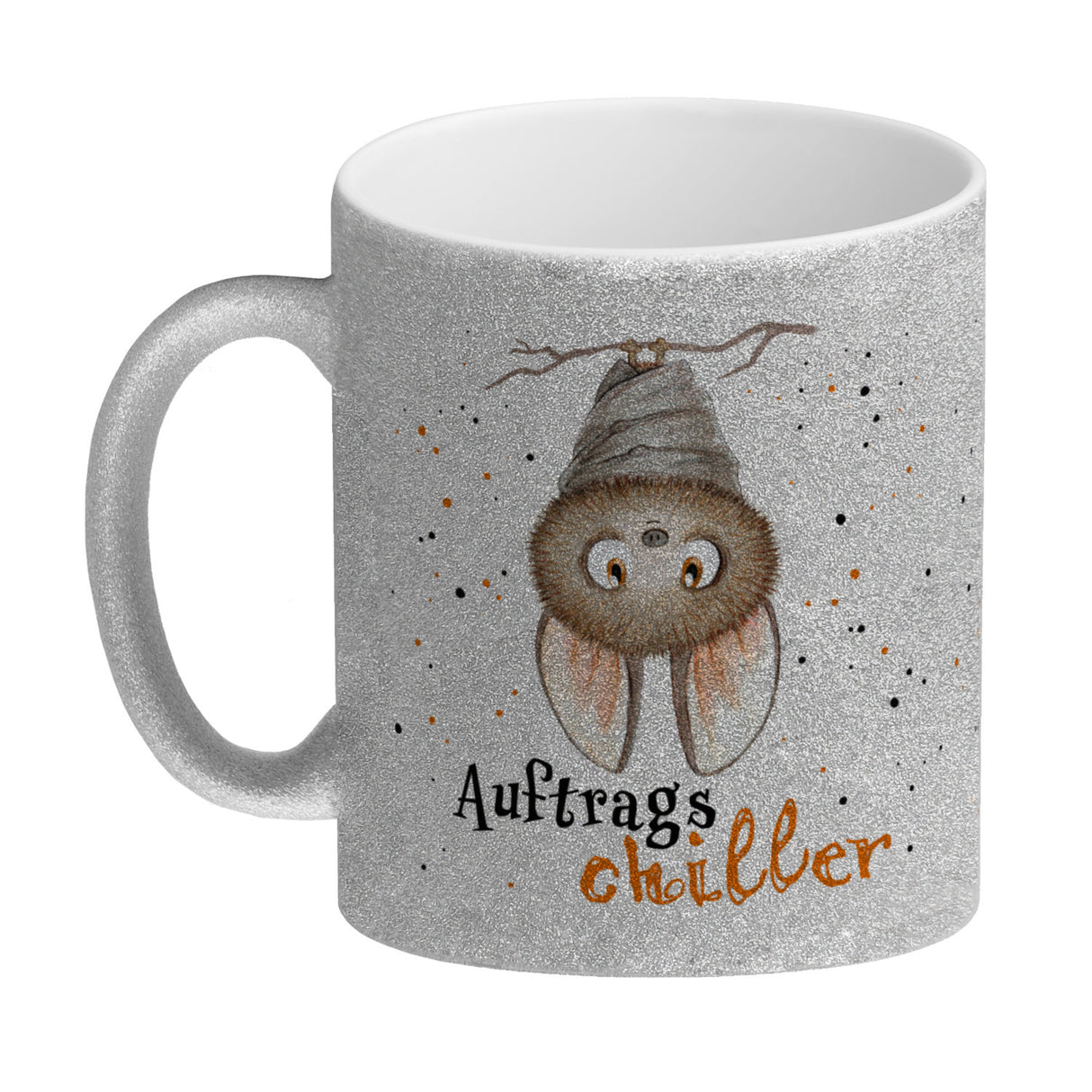 Auftragschiller Kaffeebecher mit Fledermaus