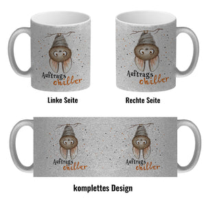 Auftragschiller Kaffeebecher mit Fledermaus
