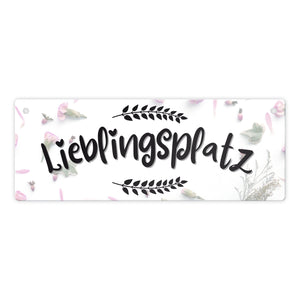 Lieblingsplatz Metallschild