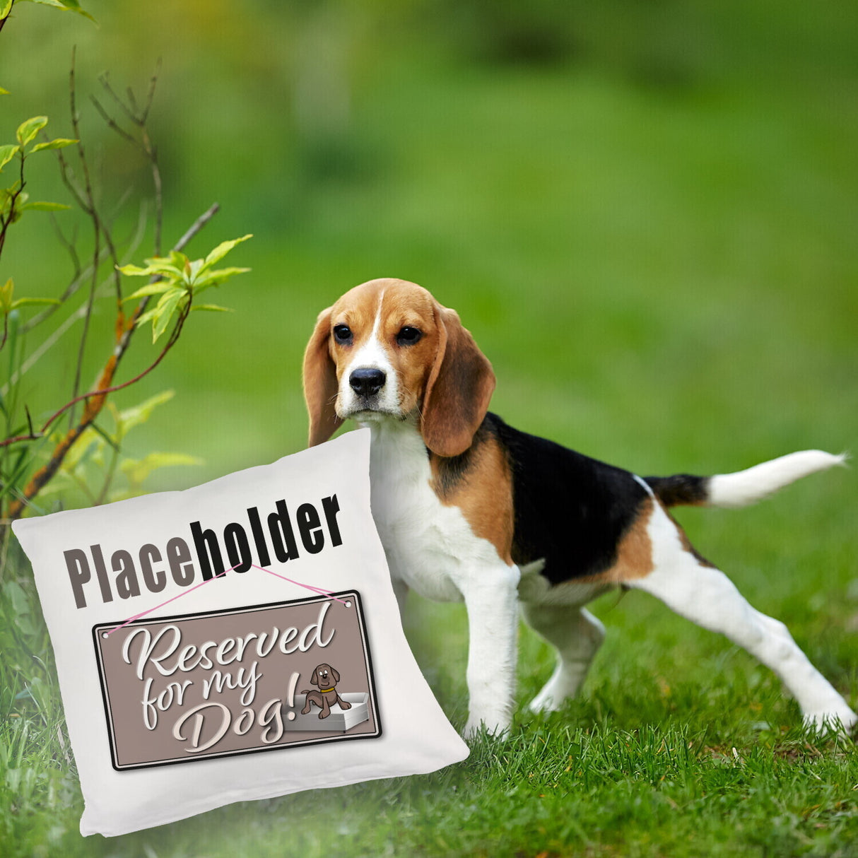Reserved for my Dog! Placeholder Kissen für den Hund