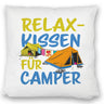 I love Camping Relax Kissen für Camper mit Zelten