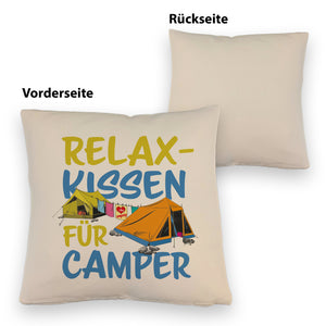 I love Camping Relax Kissen für Camper mit Zelten