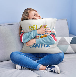 I love Camping Relax Kissen für Camper mit Zelten