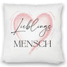 Lieblingsmensch Kissen in rosa