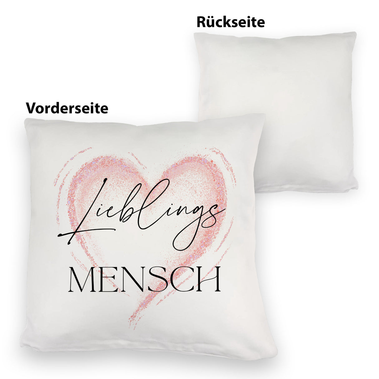 Lieblingsmensch Kissen in rosa