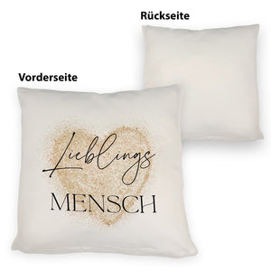Lieblingsmensch Kissen in rosa