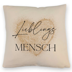 Lieblingsmensch Kissen in rosa