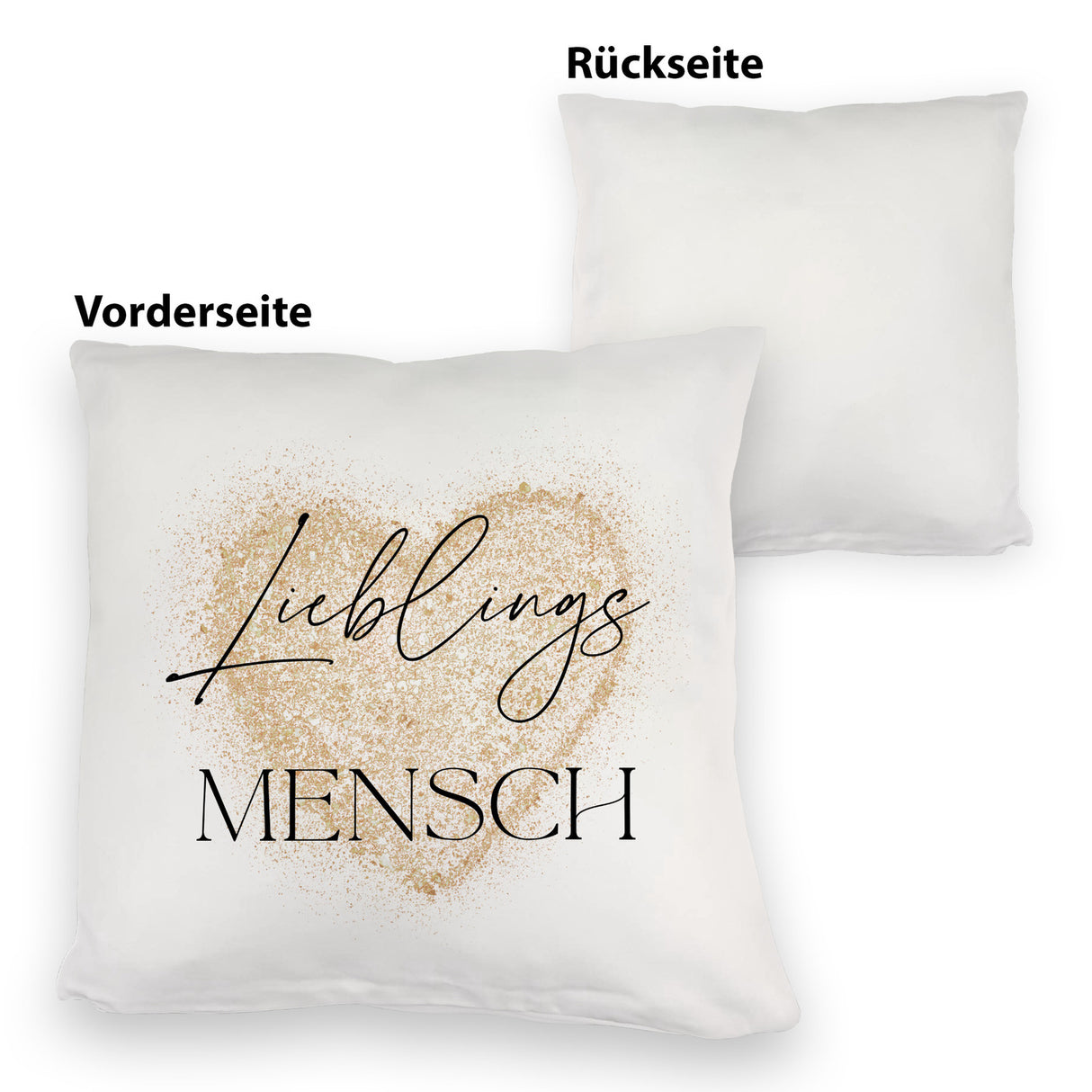 Lieblingsmensch Kissen in rosa