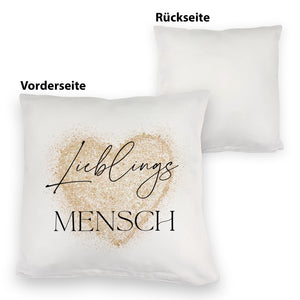 Lieblingsmensch Kissen in rosa
