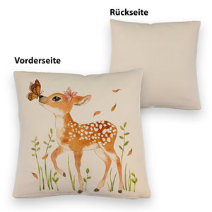 Reh Kissen im Aquarell Stil