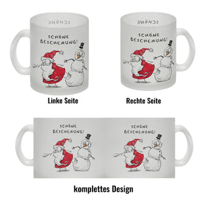 Weihnachtsmann am Naschen Kaffeebecher mit Spruch Erwischt