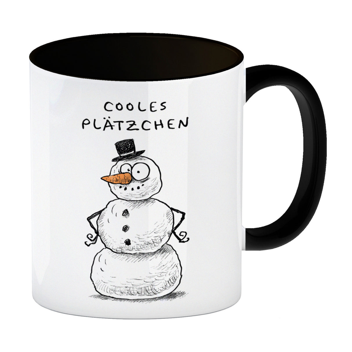 Weihnachtsmann am Naschen Kaffeebecher mit Spruch Erwischt