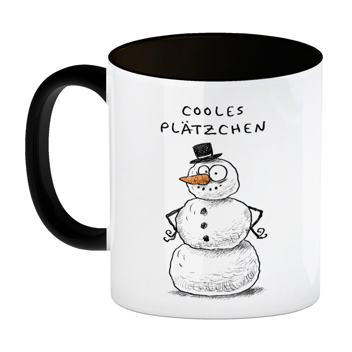 Weihnachtsmann am Naschen Kaffeebecher mit Spruch Erwischt