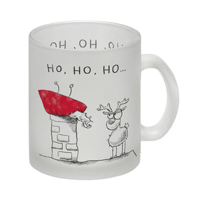 Weihnachtsmann am Naschen Kaffeebecher mit Spruch Erwischt
