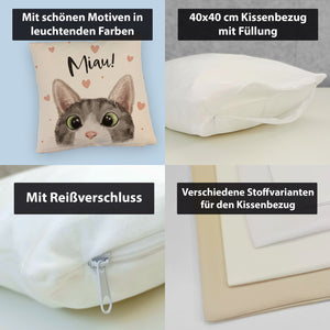 Miau Katze Kissen
