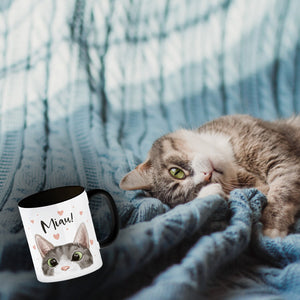 Miau Katze Kaffeebecher