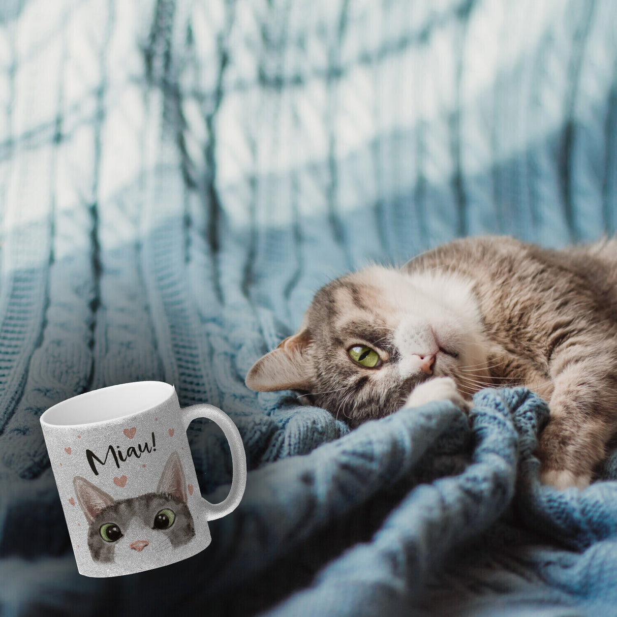 Miau Katze Kaffeebecher