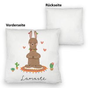 Lama Kissen mit Spruch Lamaste