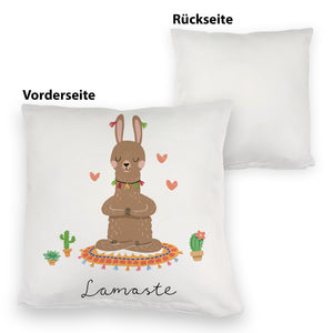Lama Kissen mit Spruch Lamaste