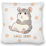 Hamster Kissen mit Spruch Chill Zone