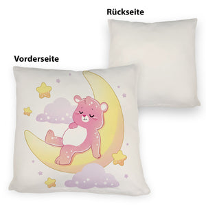 Schlafender Bär im Mond Kissen