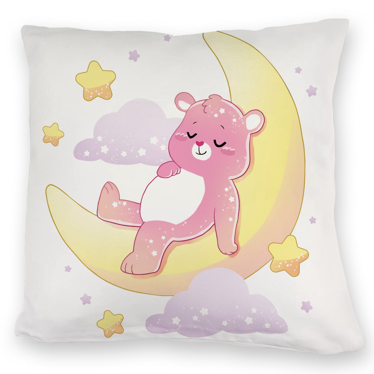 Schlafender Bär im Mond Kissen