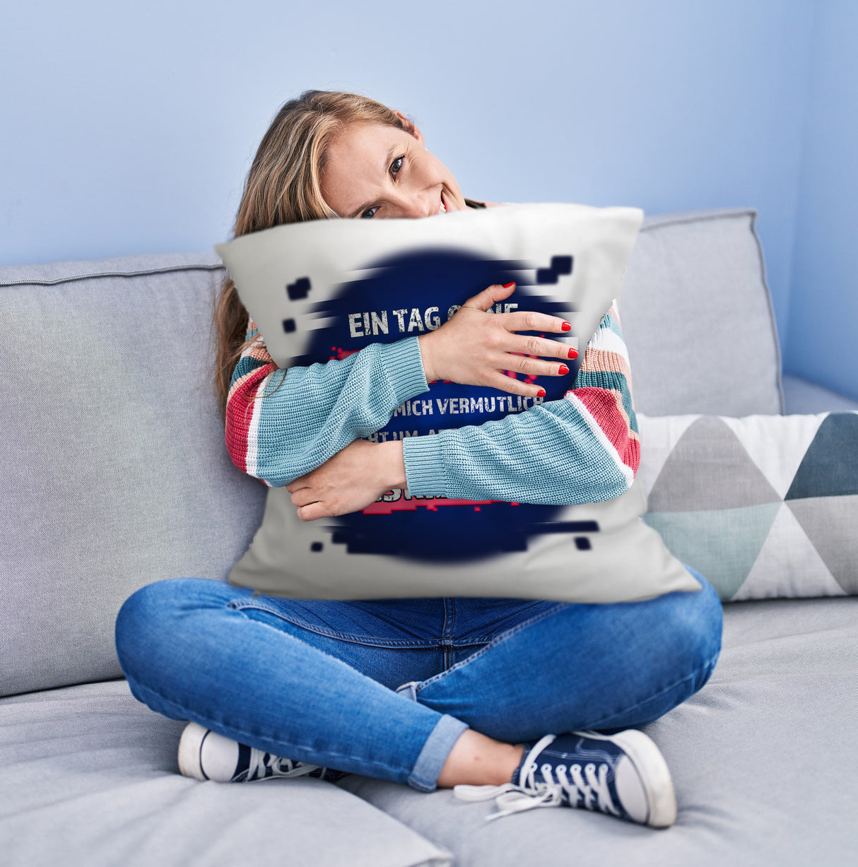 Zocker Kissen mit Spruch Ein Tag ohne Zocken