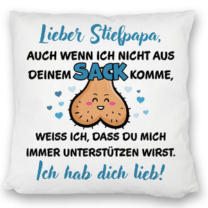Stiefpapa ich hab dich lieb Kissen mit Spruch