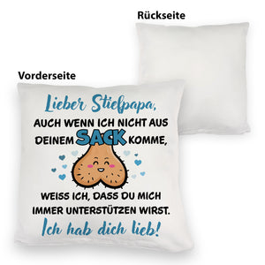 Stiefpapa ich hab dich lieb Kissen mit Spruch