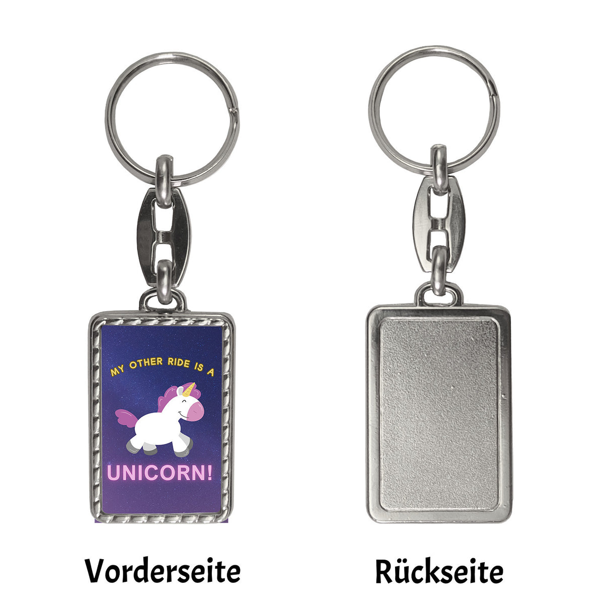 My other ride is a unicorn Einhorn Schlüsselanhänger
