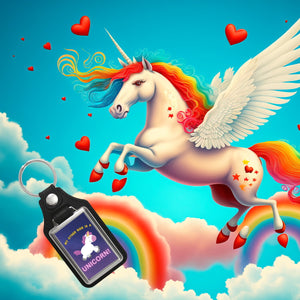 My other ride is a unicorn Einhorn Schlüsselanhänger