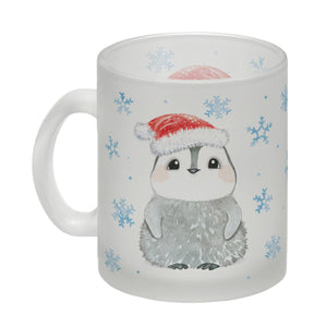 Pinguin mit Weihnachtsmütze Kaffeebecher