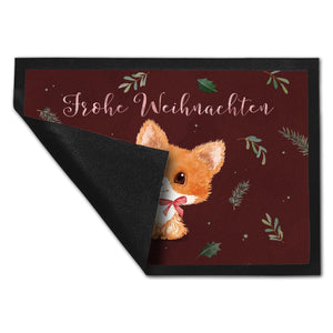 Baby Fuchs Fußmatte in 35x50 cm mit Spruch Willkommen