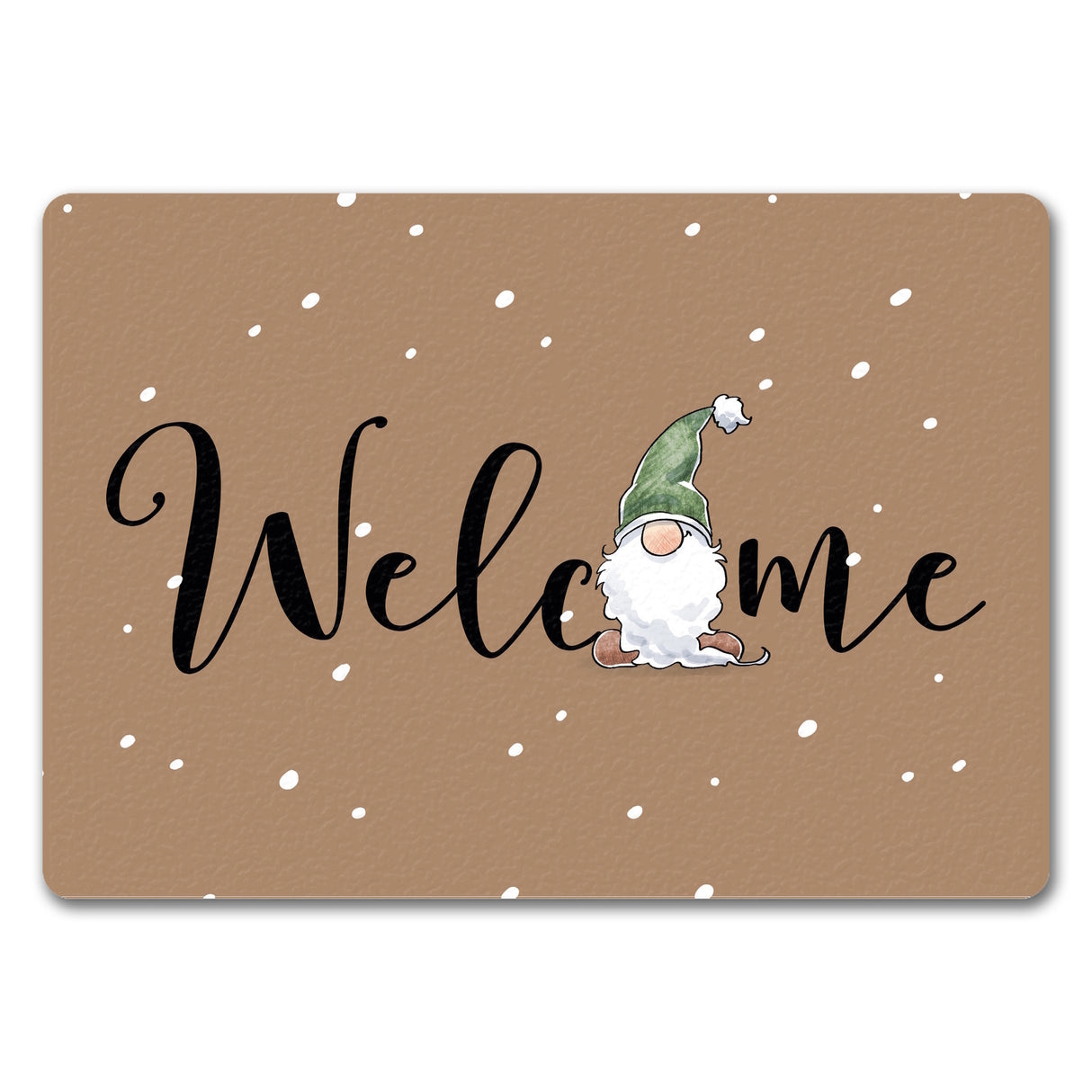Welcome Fußmatte in 35x50 cm mit bärtigem Wichtel