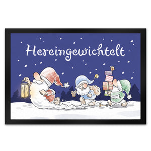 Hereingewichtelt Fußmatte in 35x50 cm mit Spruch