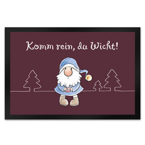 Komm rein du Wicht Fußmatte in 35x50 cm mit Spruch