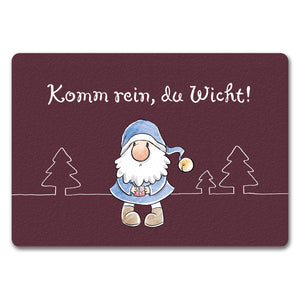 Komm rein du Wicht Fußmatte in 35x50 cm mit Spruch
