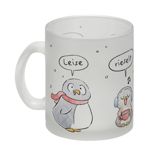 Leise rieselt der Tee Kaffeebecher mit Spruch