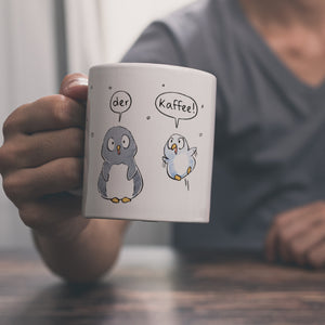 Leise rieselt der Tee Kaffeebecher mit Spruch