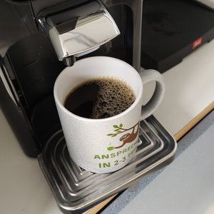 Faultier mit Kaffee Kaffeebecher mit Spruch Ansprechbar in 2-3 Tassen