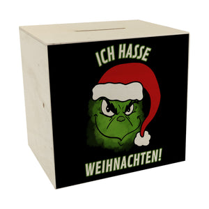 Ich hasse Weihnachten Spardose mit Spruch