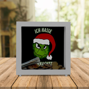 Ich hasse Weihnachten Spardose mit Spruch