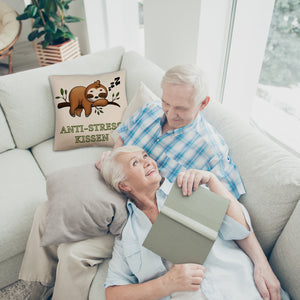 Anti-Stress Kissen mit schlafendem Faultier