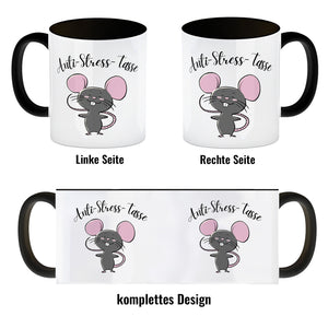 Anti-Stress Maus Kaffeebecher mit Spruch
