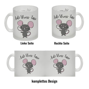Anti-Stress Maus Kaffeebecher mit Spruch